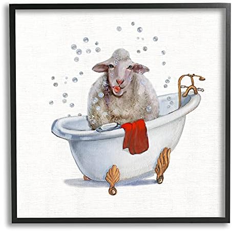 תעשיות סטופל כבשים שאגי באמבטיית בועות חיית משק שובבה, שתוכננה על ידי דונה ברוקס אמנות קיר