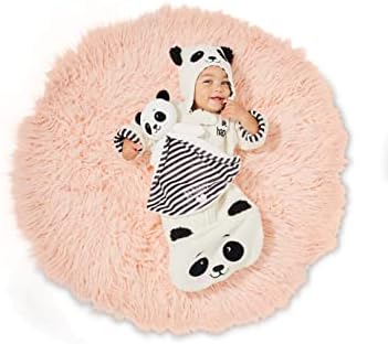 Enesco Izzy ו- Oliver New Baby Dibort Panda Be Happy-A-A Longing Gloint Moket צעצוע, 13.2 אינץ ', לבן