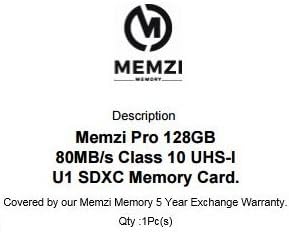 ממזי פרו 128 ג ' יגה-בייט 10 80 מגהבייט/ס כרטיס זיכרון לפנסוניק לומיקס-לקס 15, לקס 10, לקס 10, לקס 1 מצלמות דיגיטליות