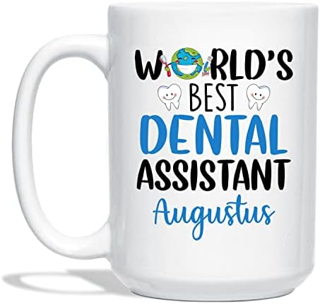 בחר בהתאמה אישית שם הטוב ביותר בעולם עוזר שיניים ספלי קפה כוסות 11 גרם 15 גרם, מיטב עוזר השיניים בעולם