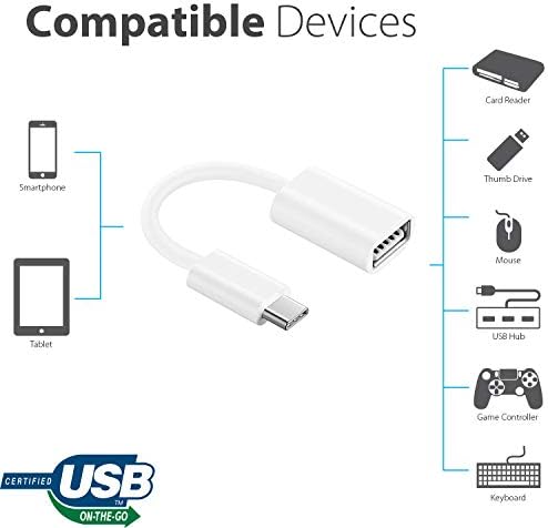 מתאם OTG USB-C 3.0 תואם את ה- Realme GT Neo 3T שלך לפונקציות מהירות, מאומתות, מרובות שימוש, כמו מקלדת,