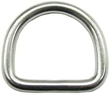 טבעת מתכת D Pepermroe, 10 יח '1 אינץ' מפלדת אל חלד מרותכת אבזם מתכת טבעת לשקיות חומרה מלאכת רשת אביזרי DIY