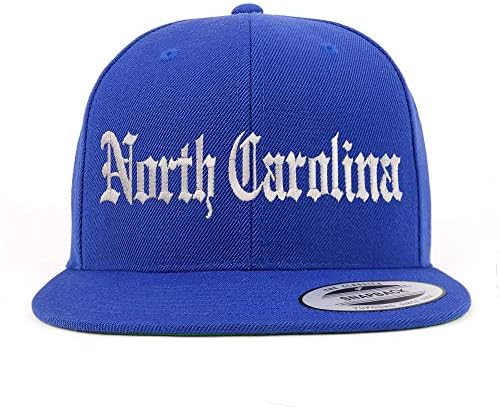 טרנדי הלבשה חנות צפון קרוליינה מדינה ישן אנגלית רקום שטר שטוח כובע