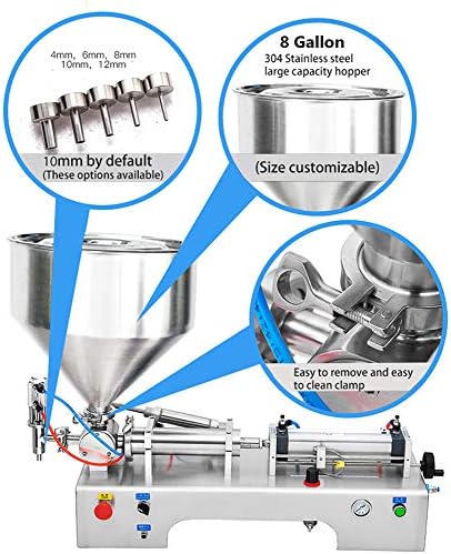 מכונת מילוי נוזלים והדבקה של האנצ ' ן 100-1000 מ ל מילוי בוכנה פנאומטי אופקי מתקן נוזל והדבקה חצי אוטומטי
