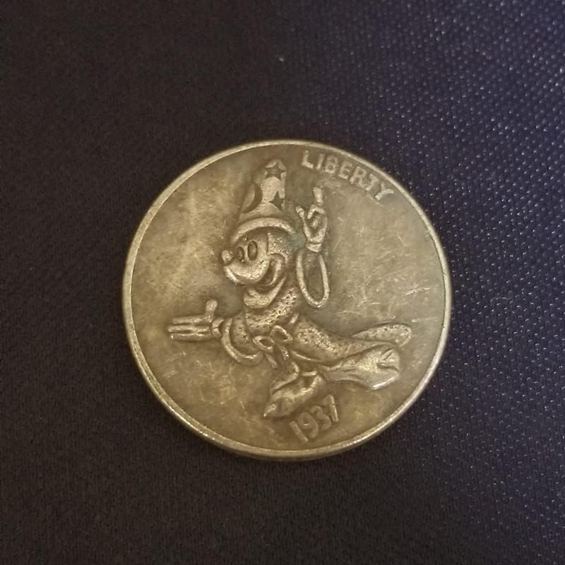 עתיק מלאכת זרימת מטבע 1937 באפלו מטבע 334