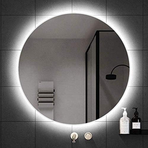 קיר רכוב מראה, הוביל אמבטיה מראה, אמבטיה יהירות מראה עם מנורה, מתאים לאמבטיה, מלון, אסלה, לבן אור, 90 סמ