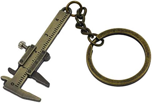 2 יחידות מיני ורניה קליפר כלי הזזה מפתח מחזיק טבעות מחזיק מפתחות 40 ממ