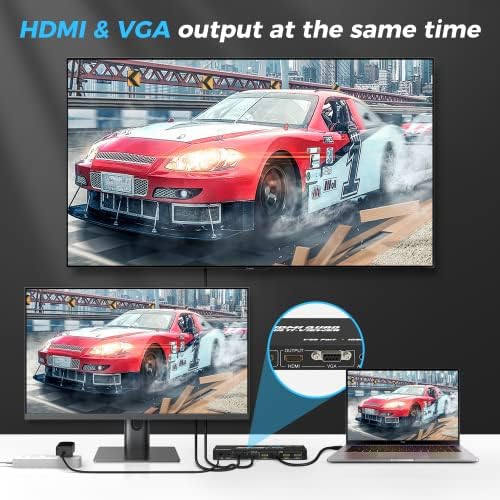 Nierbo HDMI Quad Multi-Viewer 4 ב- 1 Out HDMI מתג 1080p HDMI עם יציאת VGA למחשב/STB/DVD
