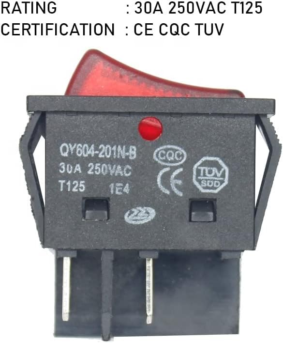 מתג נדנדה ONF OFF 2 מיקום 4 סיכות / 6 סיכות ציוד חשמלי עם מתג מתג מתג תאורה כובע 16A 250VAC /