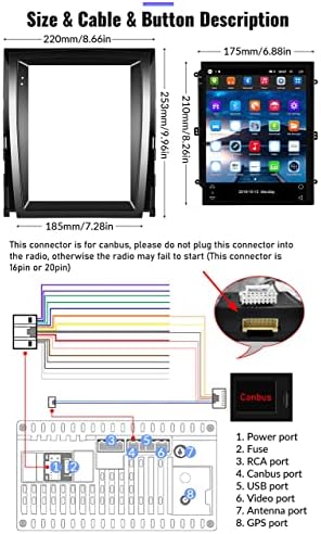 אנדרואיד 11 סטריאו לרכב לרדיו קדילאק / אסקלייד 2007-2012, 9.7 מסך מגע אודיו לרכב עם בלוטות',