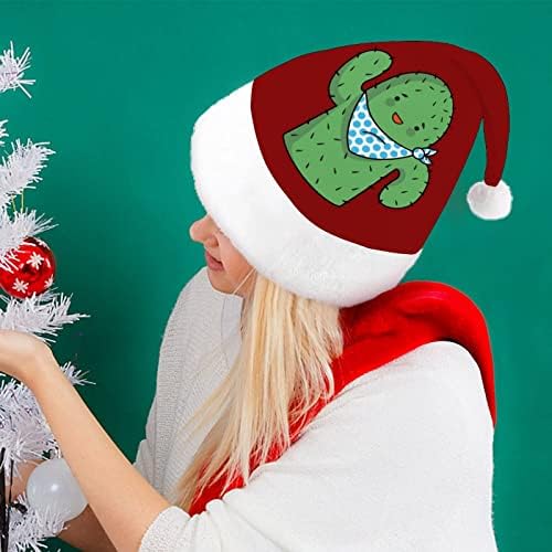 קקטוס צעיף חג המולד כובע סנטה כובע מצחיק חג המולד כובעי חג מסיבת כובעי עבור נשים / גברים