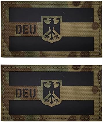 2 מחשב Aliplus גרמניה טלאי דגל סמל נשר IR IR אינפרא אדום טלאים רפלקטיביים לייזר חותך וו וולאה