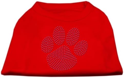 חולצת כלבים סגולה של כפה סגולה אדומה M