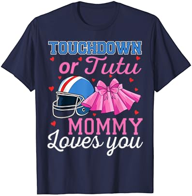 טאצ'דאון או טוטו אמא אוהבת אותך מין כדורגל חושף חולצת טריקו