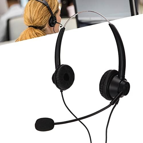 דו צדדי אוזניות, ח360-סוג-ג בינאורלי עסקים אוזניות גמיש קל משקל תקע ולשחק עבור שיחת ועידה למוקד טלפוני