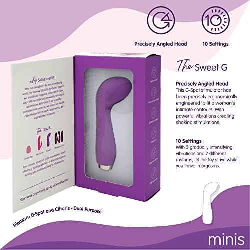 Skins Minis Sex צעצועים לעיסוי ה- G Spont Spot; G ויברטורים ספוט לנשים