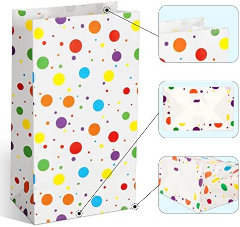 Spaceinside 30 חבילות מסיבות טייפות תיקי Goodie תיקים, שקיות מתנה למסיבה לילדים יום הולדת עם מדבקות תודה