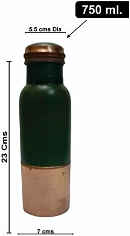 בקבוק נחושת בקבוק מים ירוק לבקבוק מים לשתיית מים נחושת בקבוק מים נחושת הוכחת דליפת הנחושת כלי נחושת בקבוק