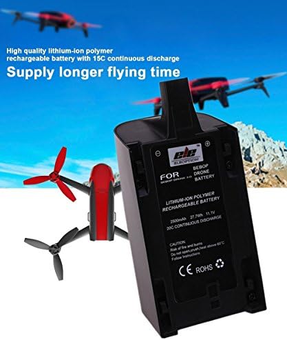 Topchances 11.1V 2500mAh סוללה להחלפת שדרוג קיבולת גבוהה לחלקים מרובעים מזלטים של תוכי