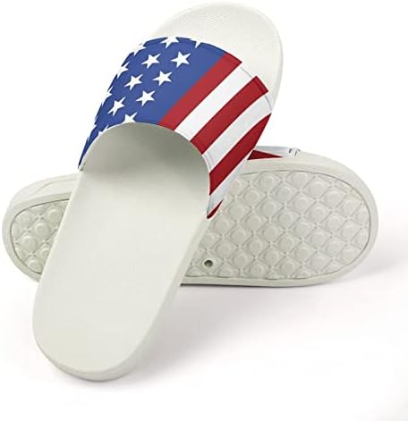 אמריקה ארהב דגל בית סנדלי החלקה בוהן פתוח נעלי בית עיסוי מקלחת ספא אמבטיה