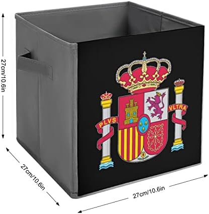 ספרד לוגו גדול קוביות אחסון פחי מתקפל בד אחסון תיבת ארון מארגני עבור מדפים