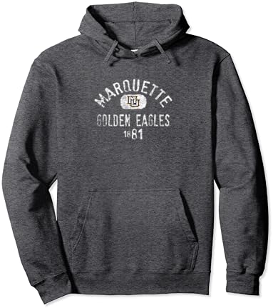 Marquette Golden Eagles 1881 קפוצ'ון סוודר וינטג '