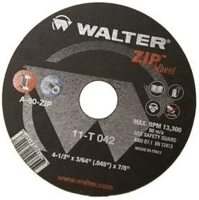 וולטר 11T080 8x1/16x5/8 גלגל רוכסן גלגלים בעלי ביצועים גבוהים עם ביצועים גבוהים למסור מעגלי
