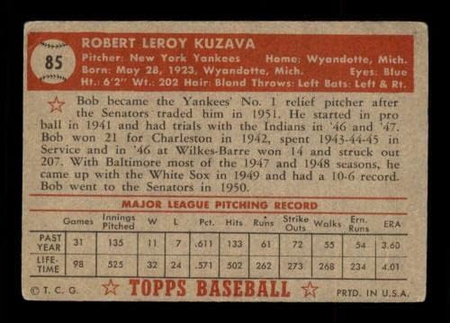 85 בוב קוזאבה - 1952 כרטיסי בייסבול של טופס מדורגים G/VG - כרטיסי וינטג 'עם חתימות בייסבול