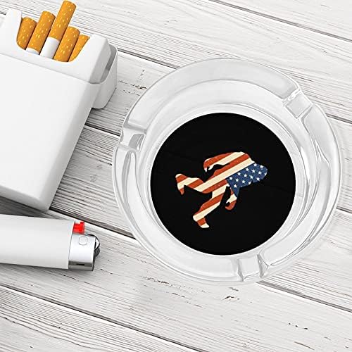 דגל אמריקאי Bigfoot5 סיגריות מעשנים מגש אפר מאפרות אפר לקישוט שולחן שולחן משרד ביתי