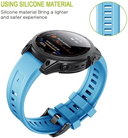 Sawidee 22/26 ממ רשמי סיליקון שעון רצועות מהירות עבור Garmin Fenix ​​6 6x Pro 5x 5 Plus 3HR 935 945 Fenix