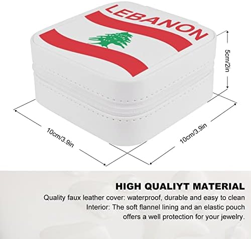 דגל של ארגון תכשיטים של לבנון מארגן תצוגה אחסון מחזיק מתנה לנשים טבעות שרשרת עגילי נערות נסיעות מדי יום