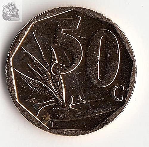 אפריקה דרום אפריקה 50 נקודות שנת מטבע אוסף מטבעות מטבעות זרים אקראיים