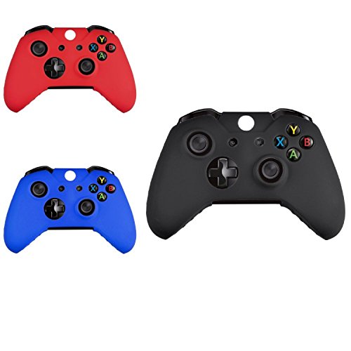 Theo & Cleo 3x שחור/ אדום/ כחול בקר סיליקון עבור Xbox One