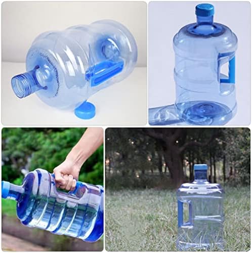 Besportble 5 L שימוש חוזר בקבוק מים מפלסטיק מיכל כד גלון מיכל כובע כפתור מפלסטיק מיכל בקבוק מים לשתייה טיולי