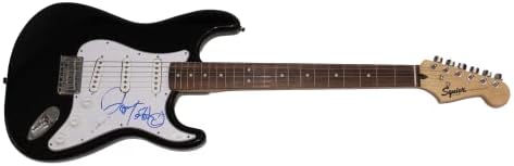 ג 'ון בטיסט חתם על חתימה בגודל מלא פנדר שחור סטראטוקסטר גיטרה חשמלית ב' עם אימות ג 'יימס ספנס
