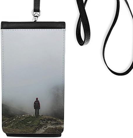 ענני ערפל הטבע הטבע טלפון ארנק ארנק תליה כיס נייד כיס שחור