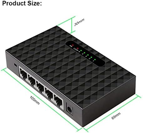 מחברים מיני 5 יציאות אדפטיביים 10/100 מגהביט לשולחן העבודה שולחן עבודה מהיר של Gigabit Ethernet מתג רשת LAN Hub