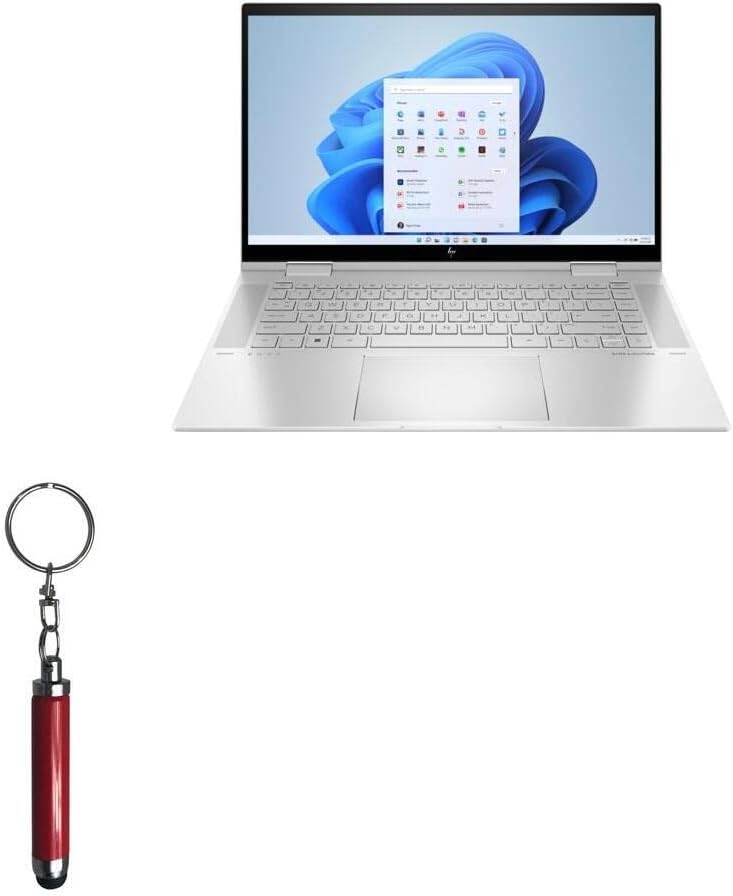 עט חרט בוקס גלוס תואם ל- HP Envy X360 - חרט קיבולי כדור, עט מיני חרט עם לולאת מקשים לקנאת HP X360 - Ruby