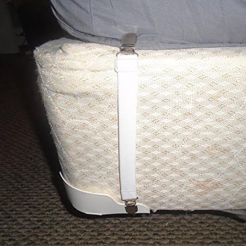 קטעי מיטה של ​​BBDOU קטעי מזרן מחזיק סדין, 4 יח 'מתכווננים סדינים אלסטיים מתכווננים רצועות רצועות