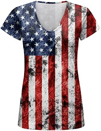 ג ' וניורס פעיל חולצות יום עצמאות לנשים הדפסת יומי קיץ חולצות לנשים של צוואר טנק ספורט ללבוש