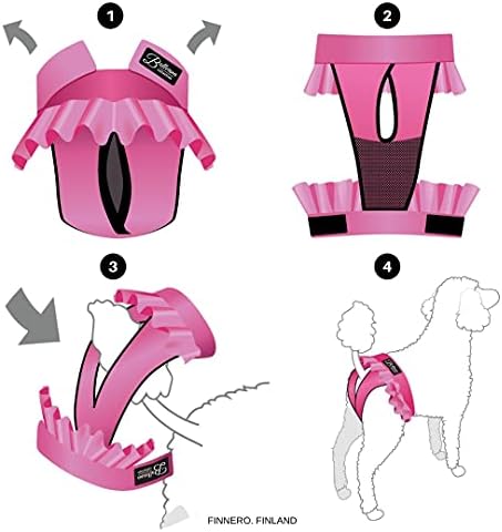 Finnero חיתולי כלבים נקביים רחיצים סגנון בלרינה נשית - ניתן לשימוש חוזר מכנסי כלבים סופגים מאוד