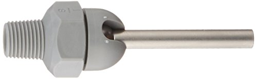 Loc-Line 79025-G Acetal HPT Nozzles עם מנוף התאמה, 0.160 x 10.25, גודל חוט 1/8 , אפור