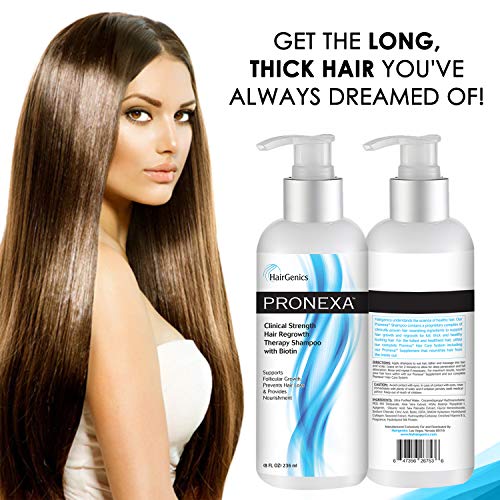 צמיחת שיער חוזק קליני פרונקסה & מגבר; שמפו נשירת שיער טיפול לצמיחה מחודשת עם ביוטין, קולגן,