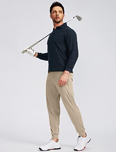 מכנסי גולף גולף של Soothfeel מכנסיים עם 5 כיסים מכנסי טרנינג רזים מתאימים מכנסי טיול שמלת נסיעות מכנסי