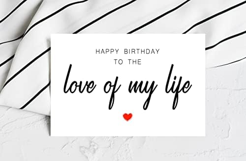 DiandDesignGift אהבת חיי יום הולדת - כרטיס יום הולדת מיוחד לשותף - כרטיס יום הולדת שמח - כרטיס