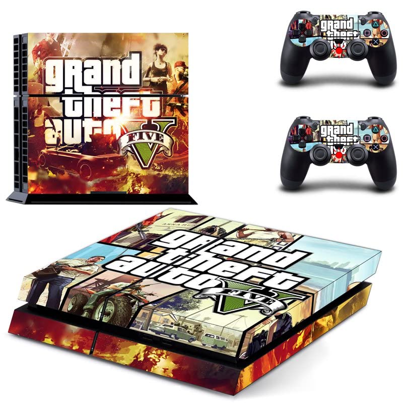 עבור PS5 Digital - Game Grand Gta Theft ו- Auto PS4 או PS5 מדבקת עור לפלייסטיישן 4 או 5 קונסולה ובקרים