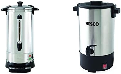 NESCO CU-50, כד קפה מקצועי, 50 כוסות, נירוסטה ו- CU-25 קפה מקצועי, 25 כוסות, מתכתי