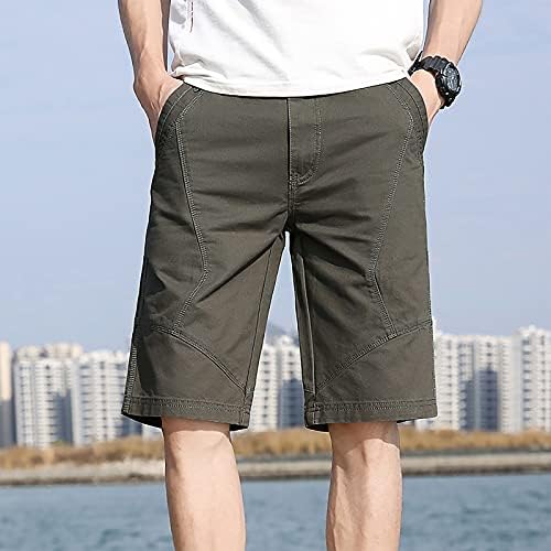 מכנסיים קצרים לגברים מכנסי כיס אופנה לגברים מכנסיים כותנה חמש נקודות מכנסיים קצרים