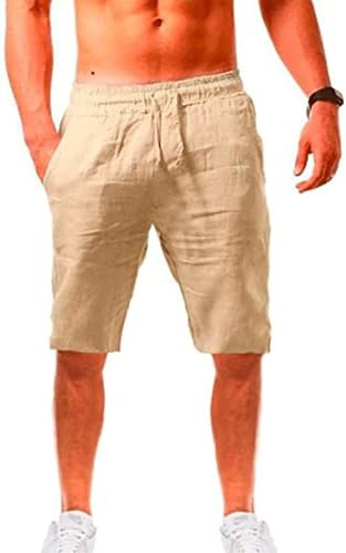 מכנסיים קצרים של ADSSDQ גברים, מכנסי אופנה לגברים קצרים מזדמנים צבע אחיד עם מכנסי חוף לכיס גברים
