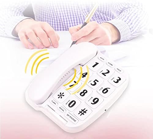 Lhllhl מתאים לקשישים עם כפתורים גדולים וטלפון טלפוני קוי של טלפון קווי טלפון קבוע